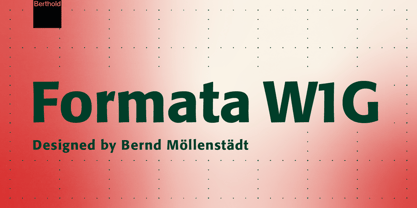 Formata W1G Font Poster 1
